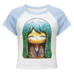 Kokeshi 5: Women’s micro rib raglan baby tee
